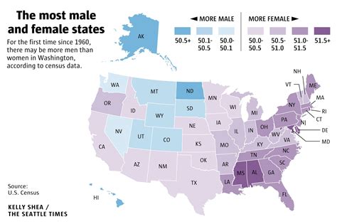 Washington Poised To Become One Of 10 States Where Men Outnumber Women The Seattle Times