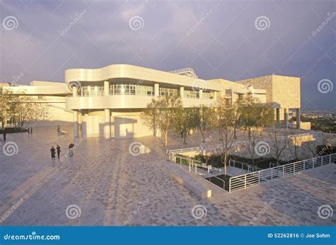 The Getty Center at Sunset, Brentwood, California Editorial Photo ...