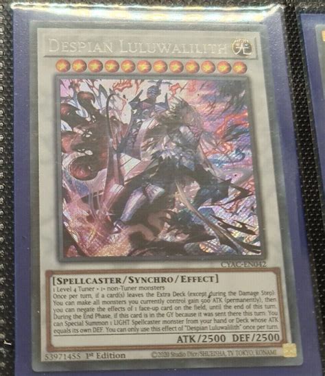 Yu Gi Oh Tcg Despian Luluwalilith Cyberstorm Access Cyac En042 1st Edition Secret Rare For Sale