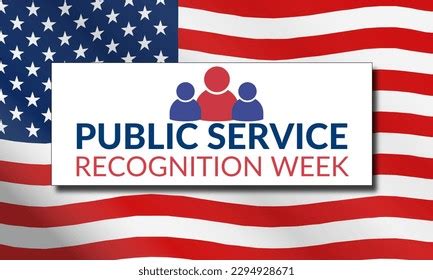 Public Service Recognition Week May Template Stock Vector Royalty Free