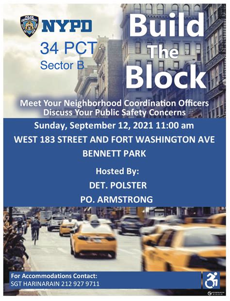 Nypd 34th Precinct On Twitter Join 34th Precinct Sector B