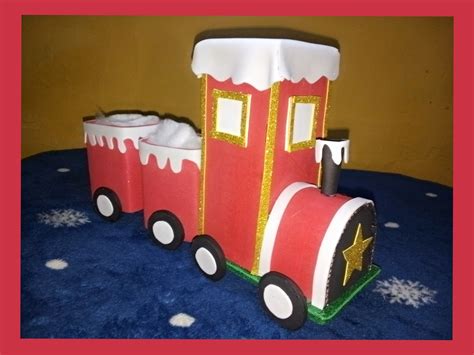 How To Make A Christmas Train With Recycling Cómo Hacer Un Tren De Navidad Con Reciclaje — Hive