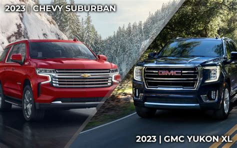 2023 Chevrolet Suburban Vs 2023 Gmc Yukon Xl ®