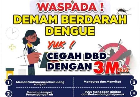 Patukangan WASPADA DEMAM BERDARAH DENGUE YUK CEGAH DBD DENGAN 3 M PLUS