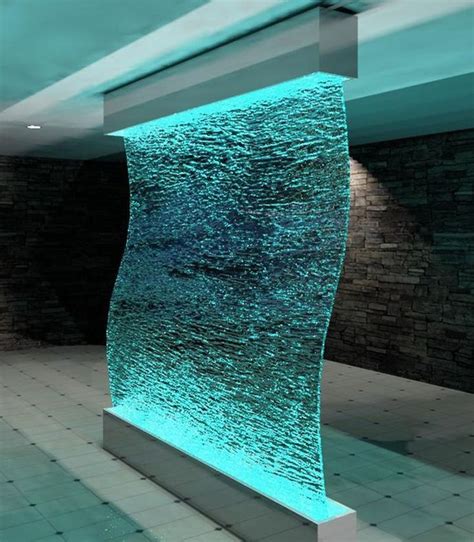 Wow Wall Of Water Indoor Water Features Glass Waterfall Indoor Fountain