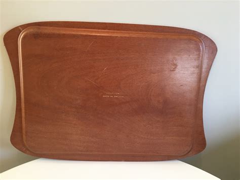 Vintage Fieldston Teak Wood Serving Tray Mid Century Modern Etsy