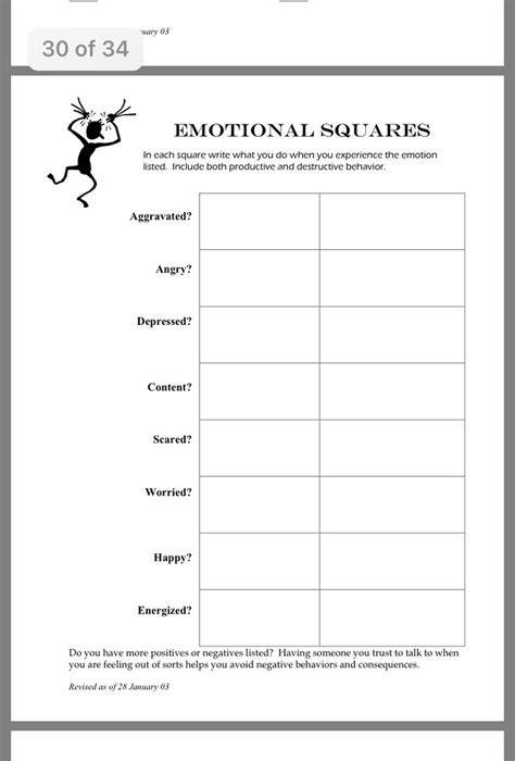 Mental Health Printable Worksheets