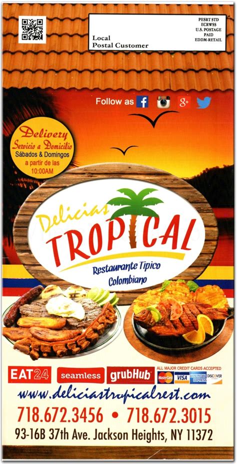 Delicias Tropical Restaurant In Queens Menus Photos