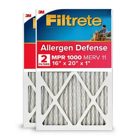 Filtrete 16x20x1 MPR 1000 MERV 11 Air Filter for AC, Furnace, Dust ...