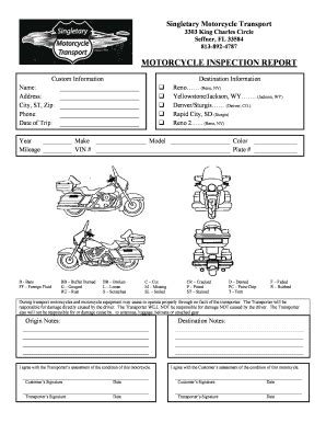 Motorcycle Inspection Template Reviewmotors Co