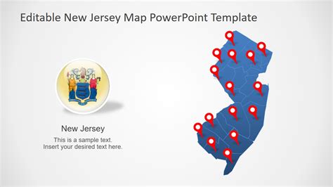 New Jersey State Powerpoint Map Slidemodel