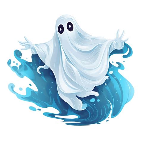 Fantasma De Desenho Animado Vetor Premium