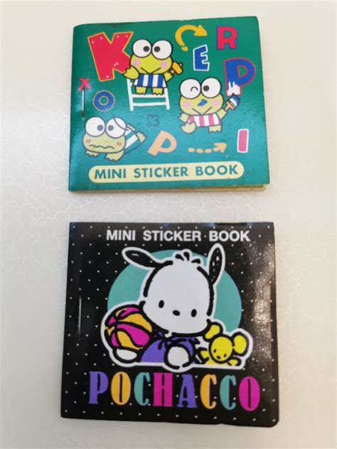 全新絕版 Sanrio Keroppi Pochacco Pc狗 迷你貼紙簿 Mini Sticker Book 書本 And 文具 文具