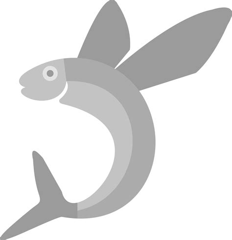 Flying Fish Vector Icon 20887650 Vector Art at Vecteezy