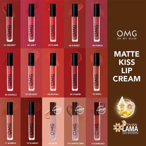 Jual NEW 23 SHADES OMG Oh My Glam Matte Kiss Lip Cream Lipcream