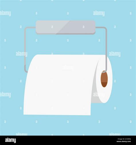 Silver Toilet Roll Holder Stock Vector Images Alamy