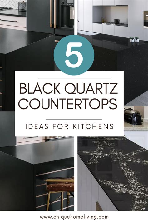 5 Black Quartz Countertops Ideas For Kitchens