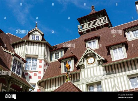 FACADE OF THE HOTEL BARRIERE LE NORMANDY IN DEAUVILLE, LUXURY HOTEL, 5-STAR HOTELS, CALVADOS ...