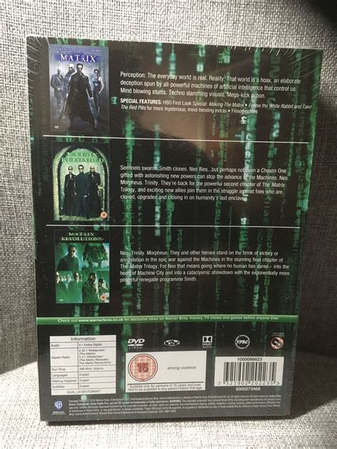 The Complete Matrix Trilogy Dvd Reloaded Revolutions New Sealed