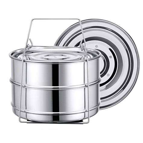 Best Stackable Stainless Steel Pressure Cooker Steamer Insert Pans