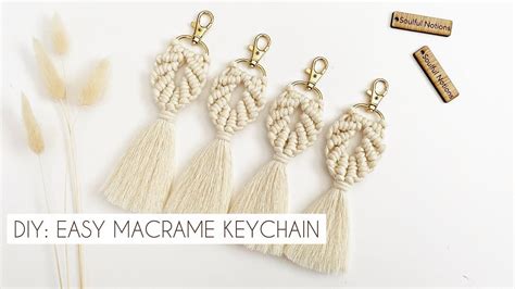 Diy Easy Macrame Keychain Tutorial Macrame Seashell Keyring Step By Step Macrame Patterns