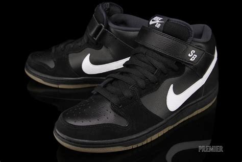 Nike SB Dunk Mid Pro - Black / White / Gum | Sole Collector Cheap Nikes ...