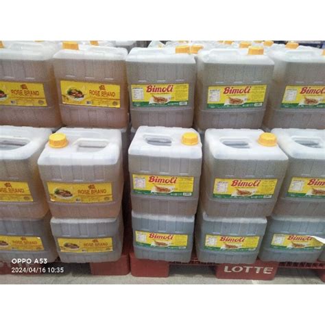 Jual Minyak Goreng Liter Merk Rosebrand Atau Bimoli Kemasan Jerigen