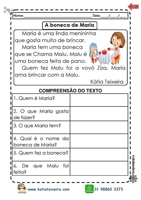 Pequenos Textos Para Leitura E Interpreta O