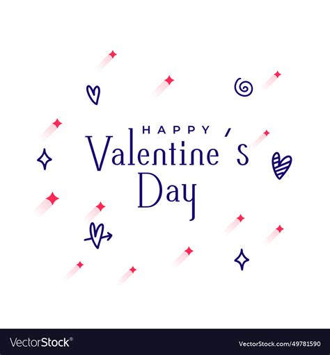 Elegant Valentines Day Wishes Background Vector Image