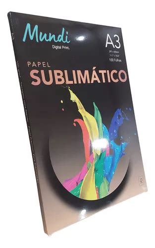 Papel Sublimático A3 100 Folhas Globinho Mundi Premium MercadoLivre