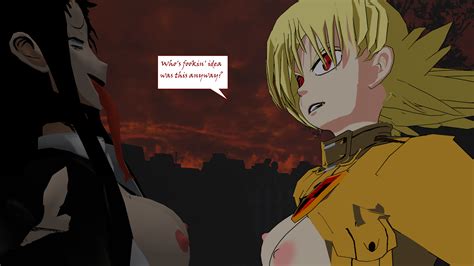 Rule 34 1futa 1girls 3d Breasts Dialogue Duo Female Futa On Female Futanari Hellsing Hellsing