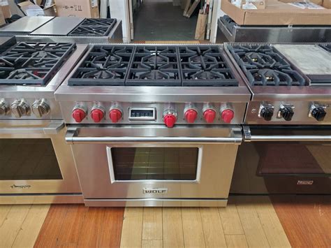 Wolf Df366 36 Inch Pro Style Dual Fuel Range Discount Appliances