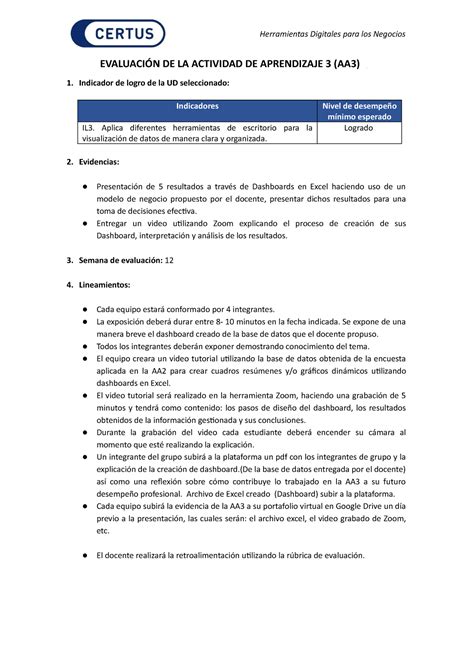 Lineamiento De Evaluacin Aa Evaluaci N De La Actividad De