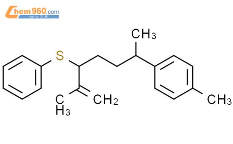 73191 69 2 BENZENE 1 1 5 DIMETHYL 4 PHENYLTHIO 5 HEXENYL 4 METHYL