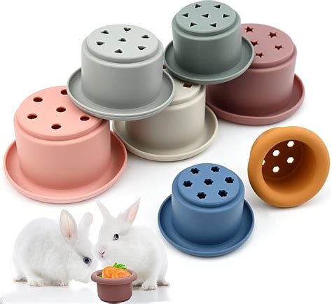 Valicaer Tasses Empilables Pour Lapins Ouets Pour Lapin Pour Le Soin