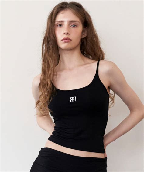 MUSINSA公式 ROCKCAKE Square Logo String Sleeveless Black