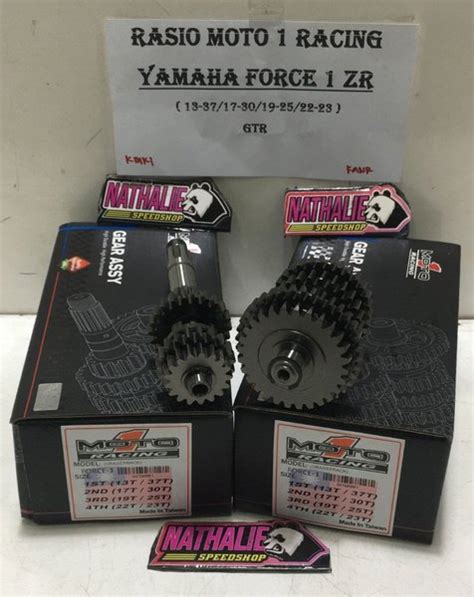 Jual RASIO MOTO 1 YAMAHA FORCE 1 ZR FIZR 13 37 17 30 19 25 22 23