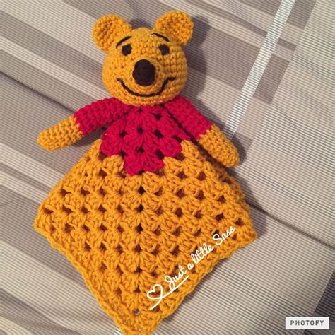 Winnie the Pooh Lovey Blanket Crochet | Disney crochet patterns ...