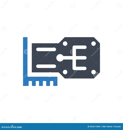 Network Chip Icon Stock Vector Illustration Of Sign 262611684