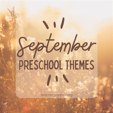 September Preschool Themes And Activities Teaching Mama