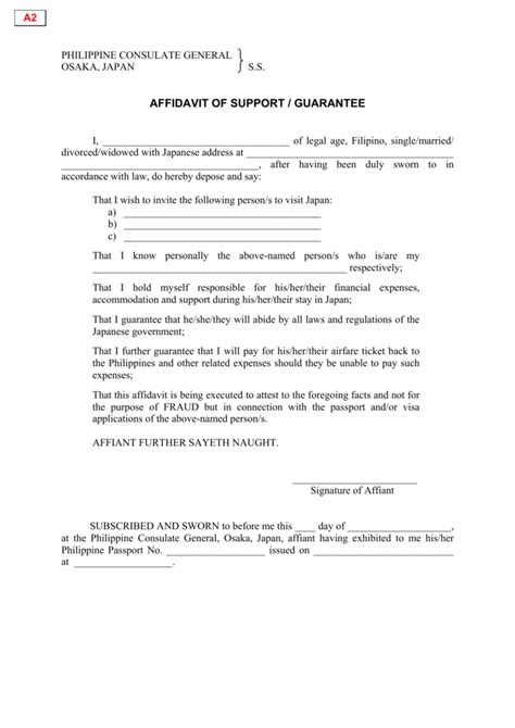 Affidavit Of Support Form Philippine Embassy Qatar 2024