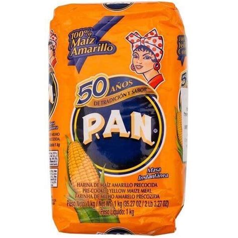 Harina Pan Pre Cooked Yellow Maize Meal 1kg PAN