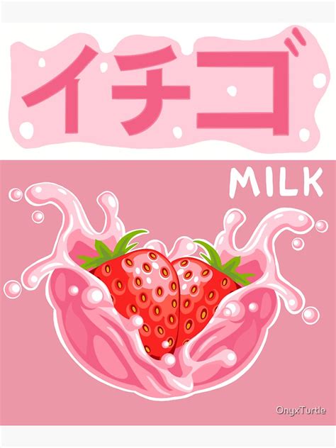 Side Of Strawberry Milk Carton Design Sticker For Sale By Onyxturtle