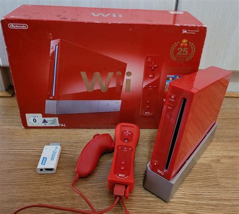 Nintendo Nintendo Wii Console Red Mario 25 Year Anniversary Edition