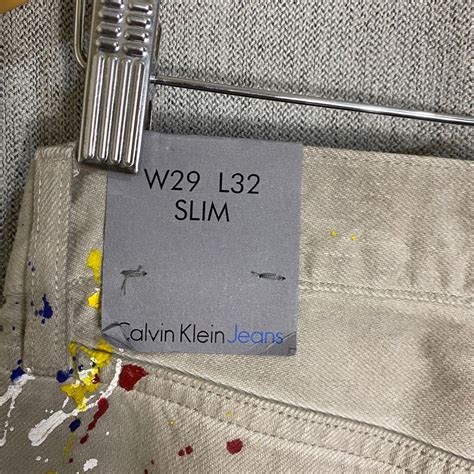 Calvin Klein Raf Simons Jeans S S Paint Splatter Slim Fit