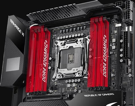 Asus Rog Rampage Vi Extreme Encore Lga2066 X299 E Atx Motherboard Novatech