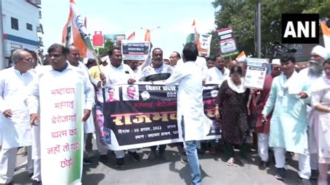 Ani On Twitter Bihar Congress Members Stage A Protest Against The