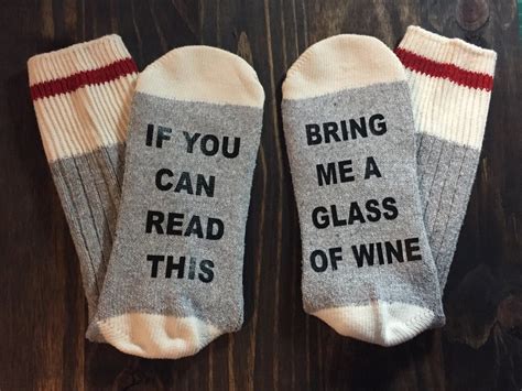 Bring Me Wine Socks If You Can Read This Mothers Day