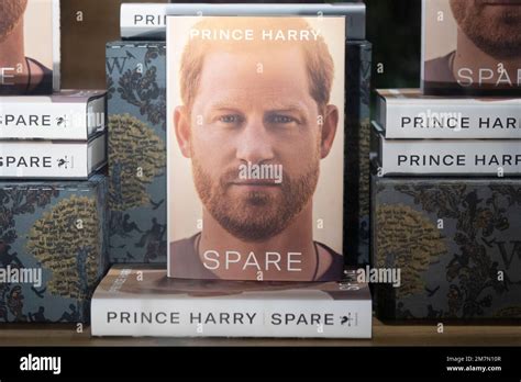 10 January 2023 London Uk Copies Of The Prince Harry Autobiography ‘spare’ Are On Display For