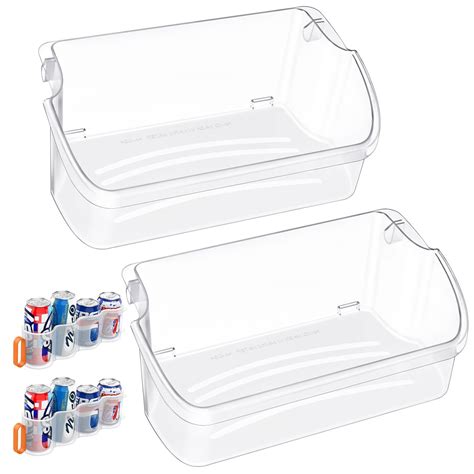 Pack Upgraded Refrigerator Door Bin Shelf Compatible With